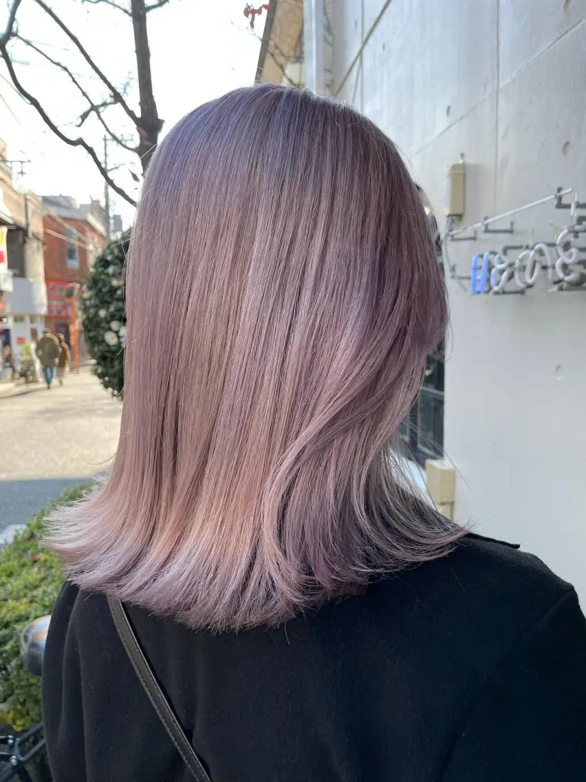 セミロング カラー hazuki 🌝のヘアスタイル