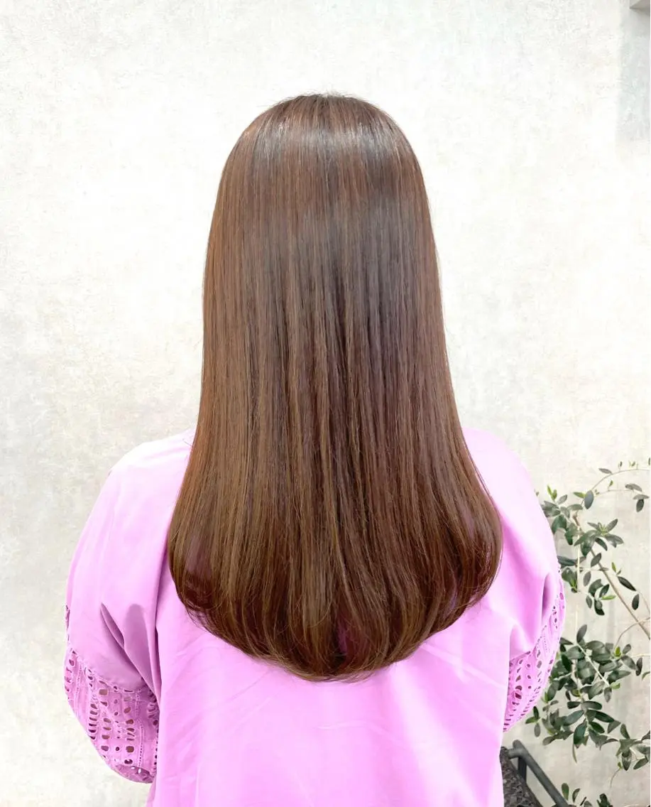 ロング カラー 縮毛矯正 トリートメント 似合わせ美髪ヘア✨ 天王寺.阿倍野🌈のヘアスタイル