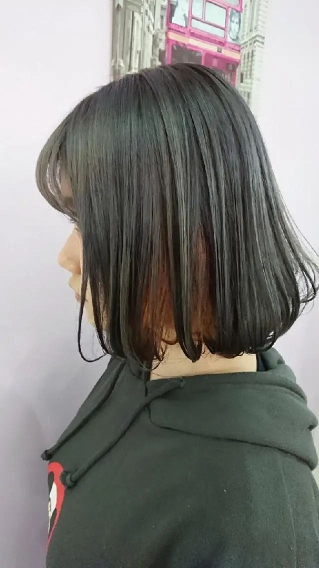 カラー ミディアム ピンクカラー ナカシマ  アユミのヘアスタイル