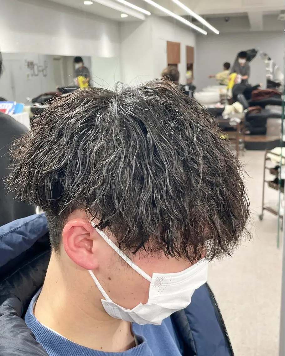 パーマ メンズ 京都河原町 メンズパーマ助川龍哉のヘアスタイル