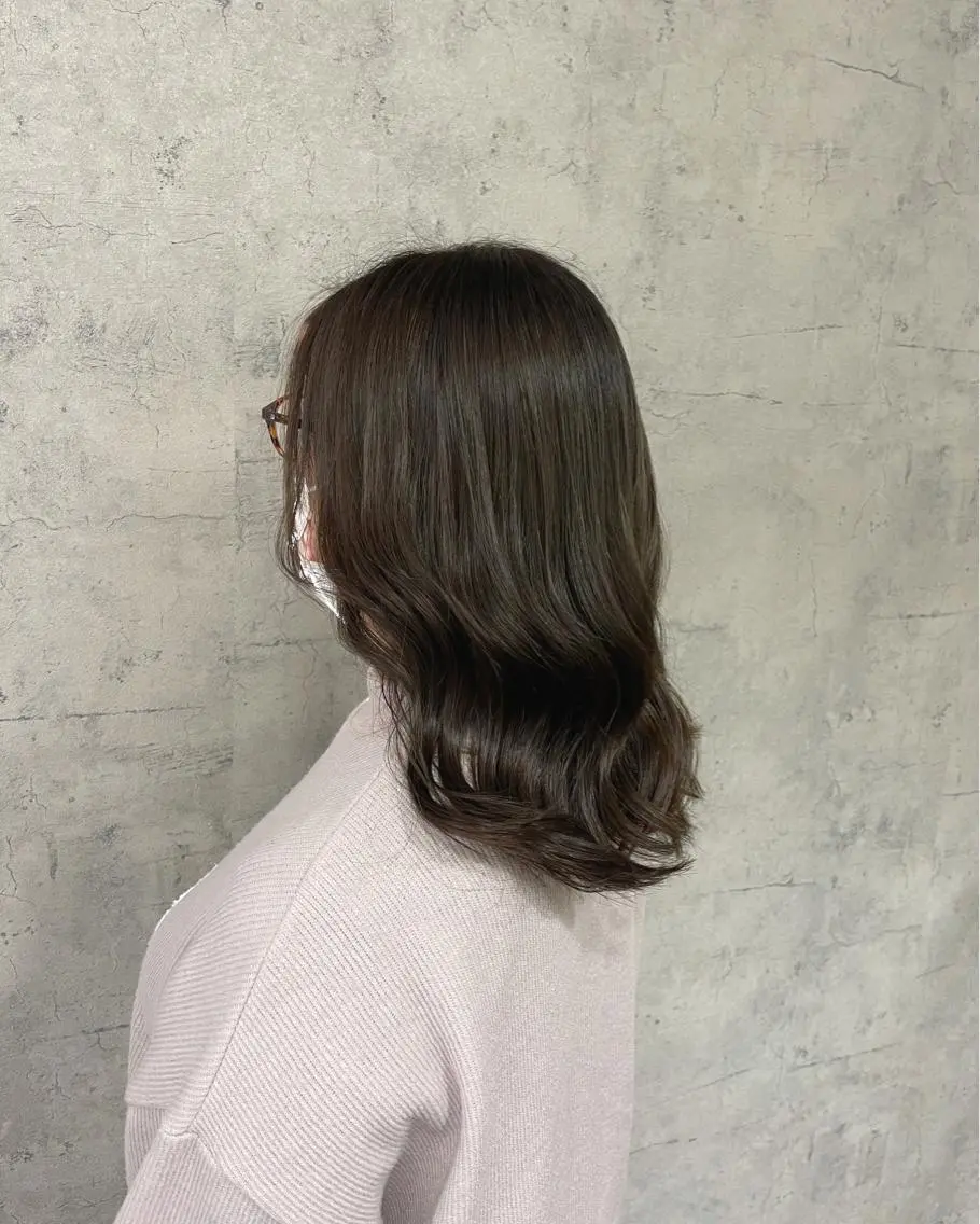 セミロング カラー ハイライトカラー ハイライト ヘアカラー 唐澤 千尋のヘアスタイル