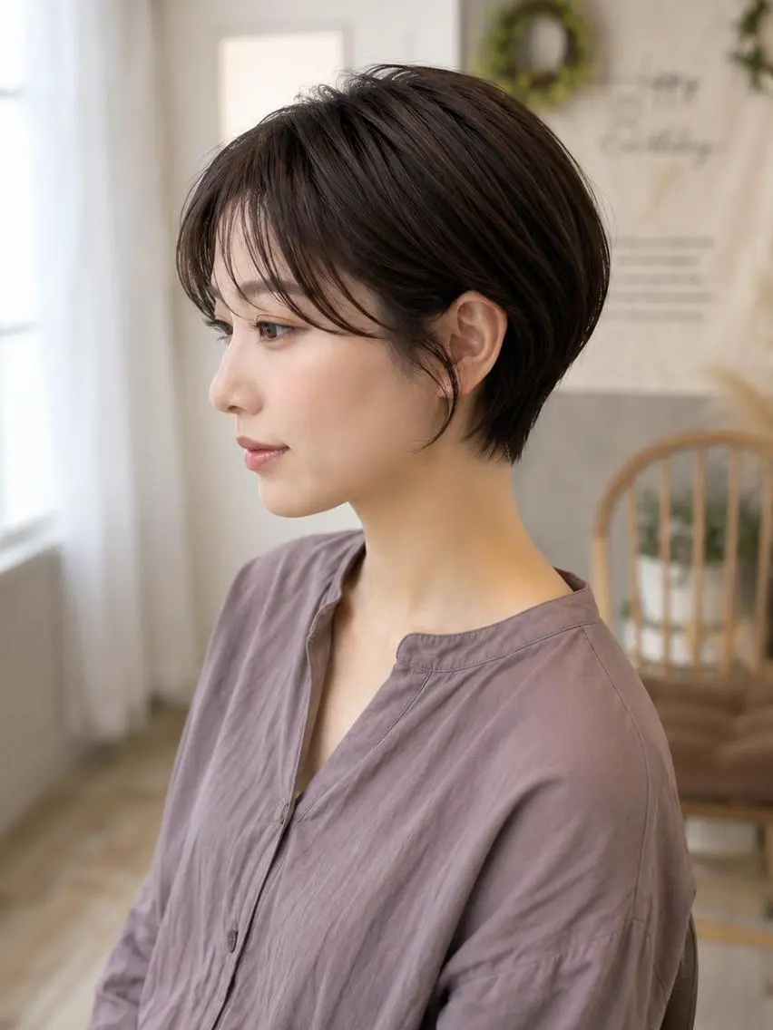 ショート 大人ショート/ 似合わせ/中野のヘアスタイル