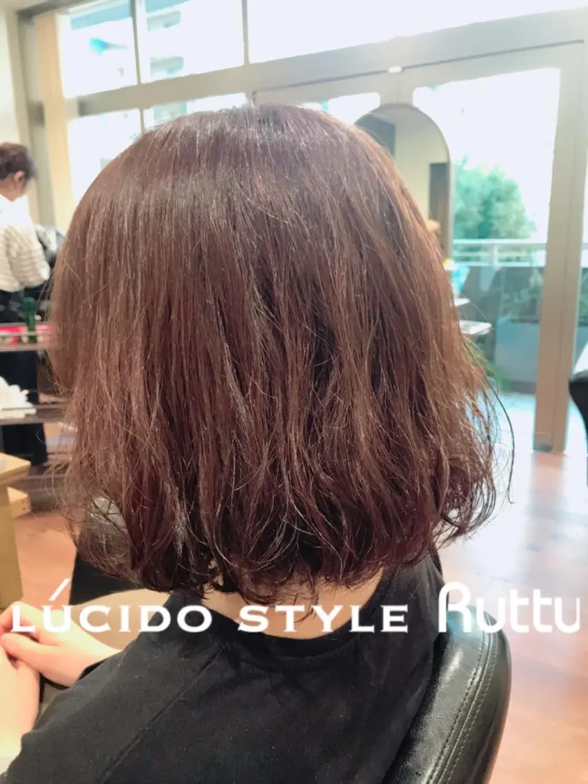 ミディアム パーマ ミディアムパーマ カット パーマ アザマ　ヤスカツ _rosso 川口のヘアスタイル