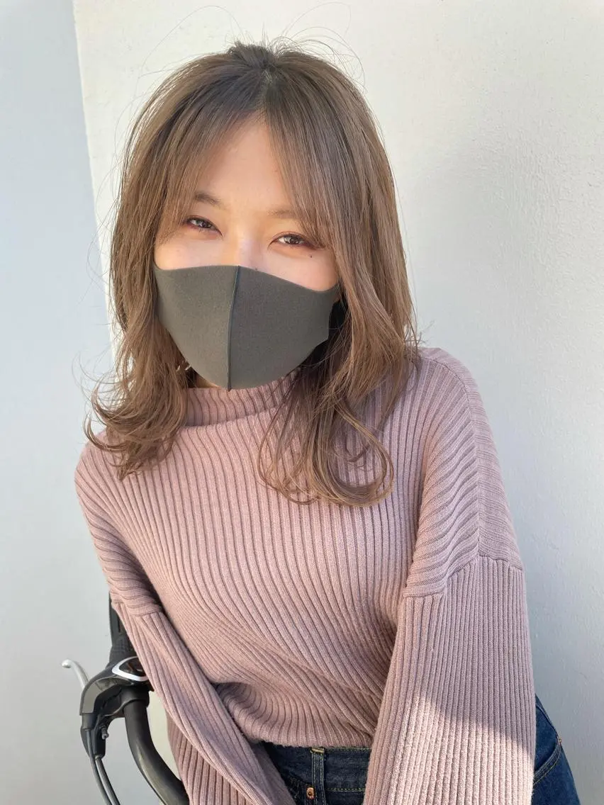 ミディアム カラー 東 みのりのヘアスタイル