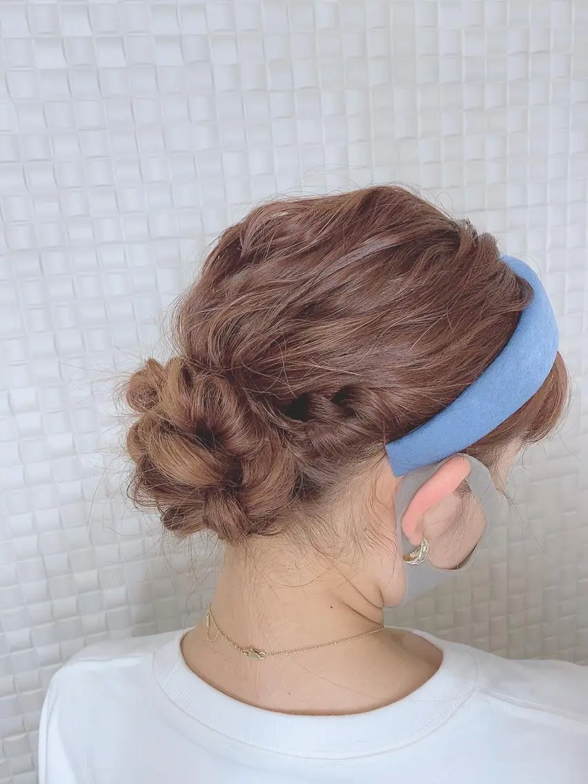 ロング ヘアアレンジ 束感･似合わせ☽ mizunaのマツエク・マツパデザイン