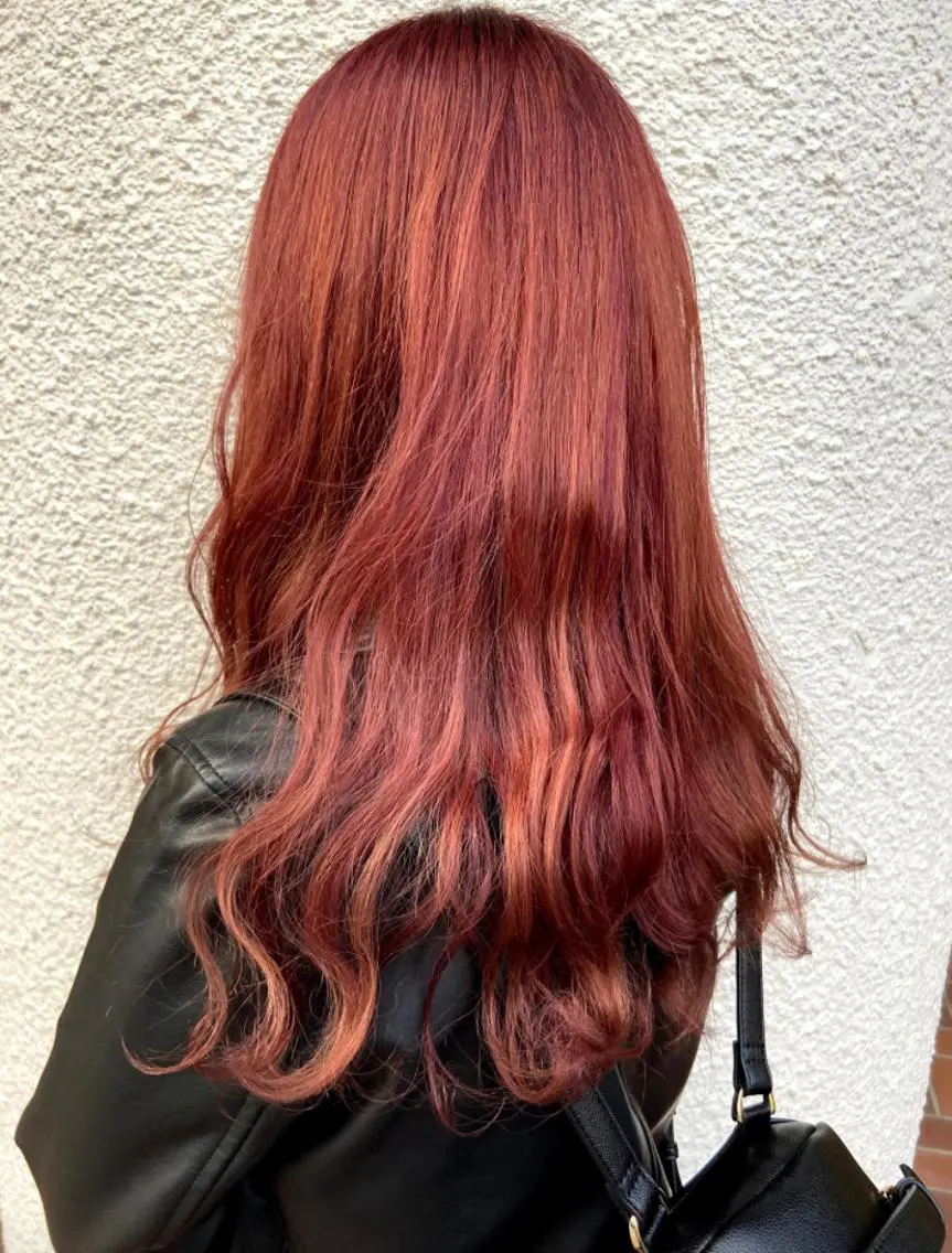 セミロング カラー ピンクカラー 髪質改善・ボブ・ ショート 丸毛一輝のヘアスタイル