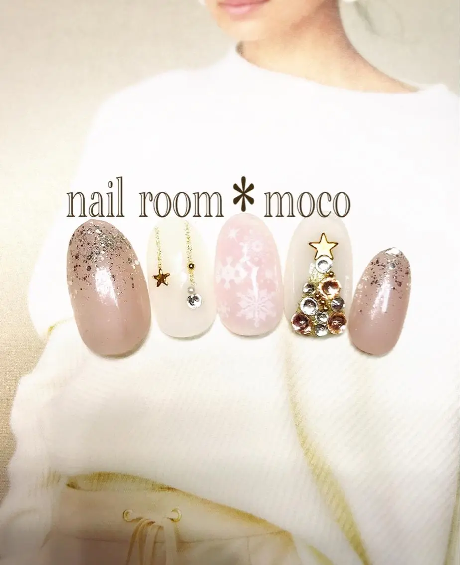 ネイル ラメ(グリッター) nailroom mocoのネイルデザイン