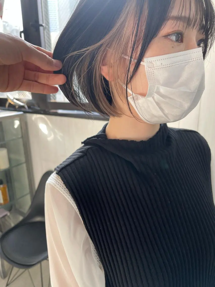 ミディアム カラー カット ヘアカラー トリートメント ブリーチダブルカラー 【koide】のヘアスタイル