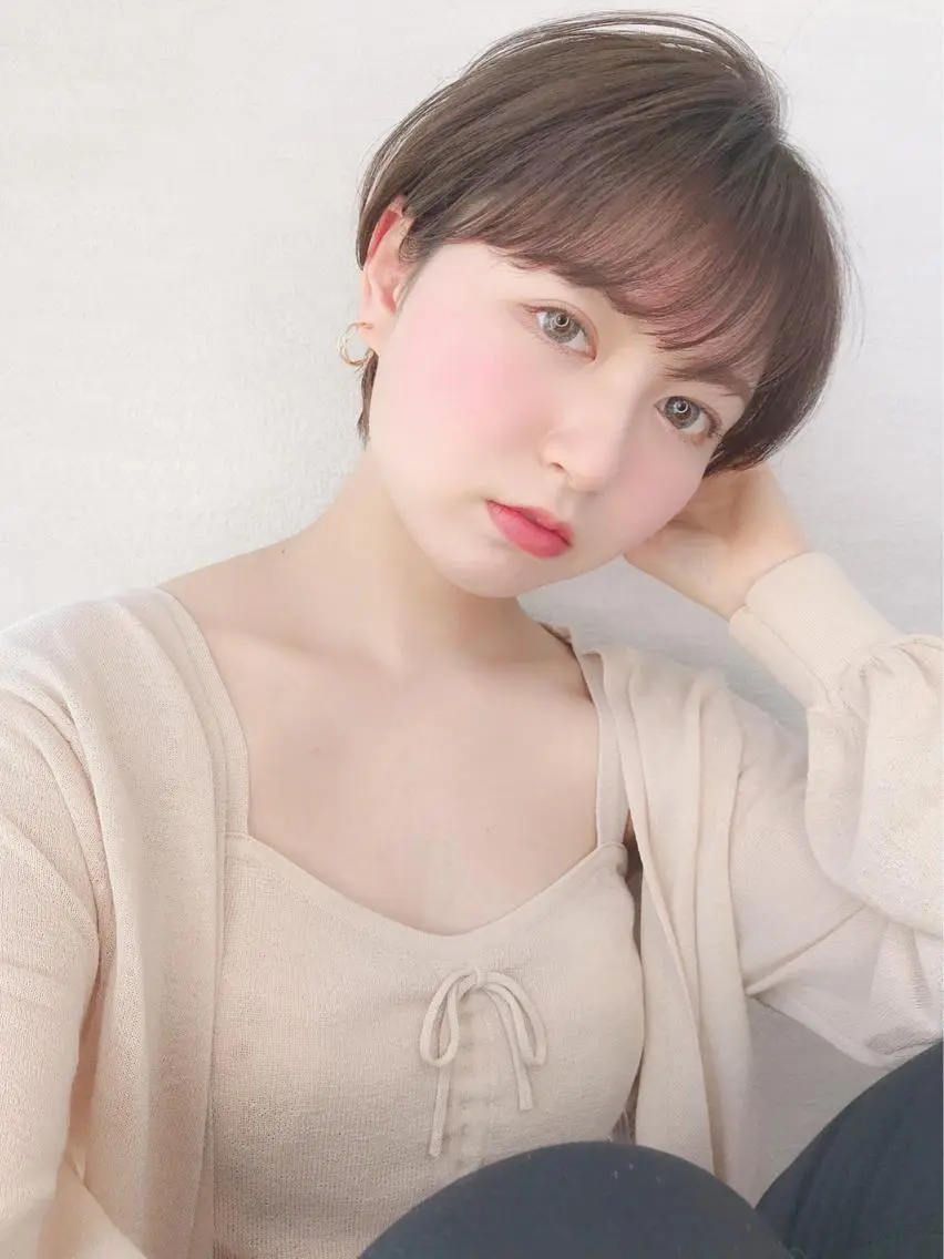 ショート ヘアカラー オリーブ南森町店 タニモトのヘアスタイル