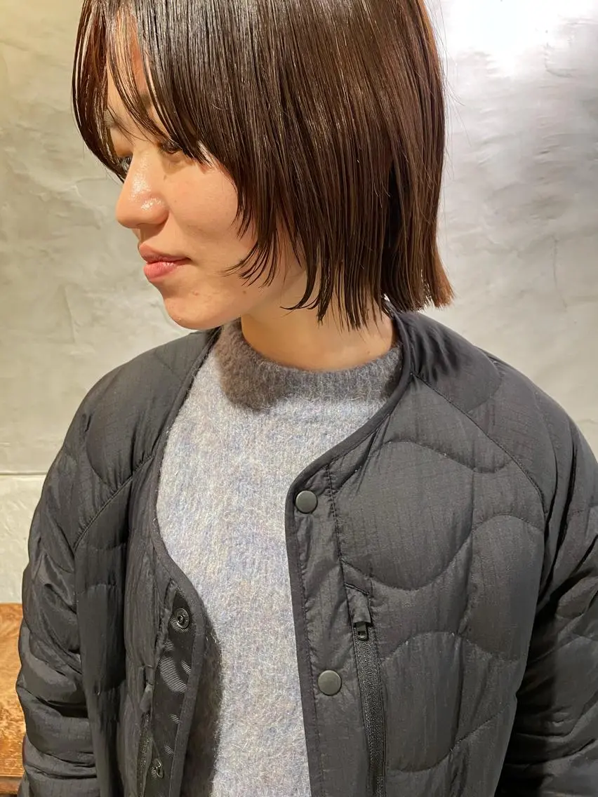ショート カット ヘアカラー トリートメント ayane⭐️ボブ・ ショート・パーマのヘアスタイル