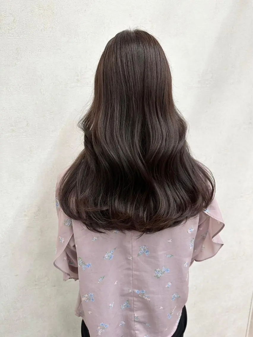 ロング rio￤ブラウン￤暗 髪￤縮毛矯正🌙のヘアスタイル