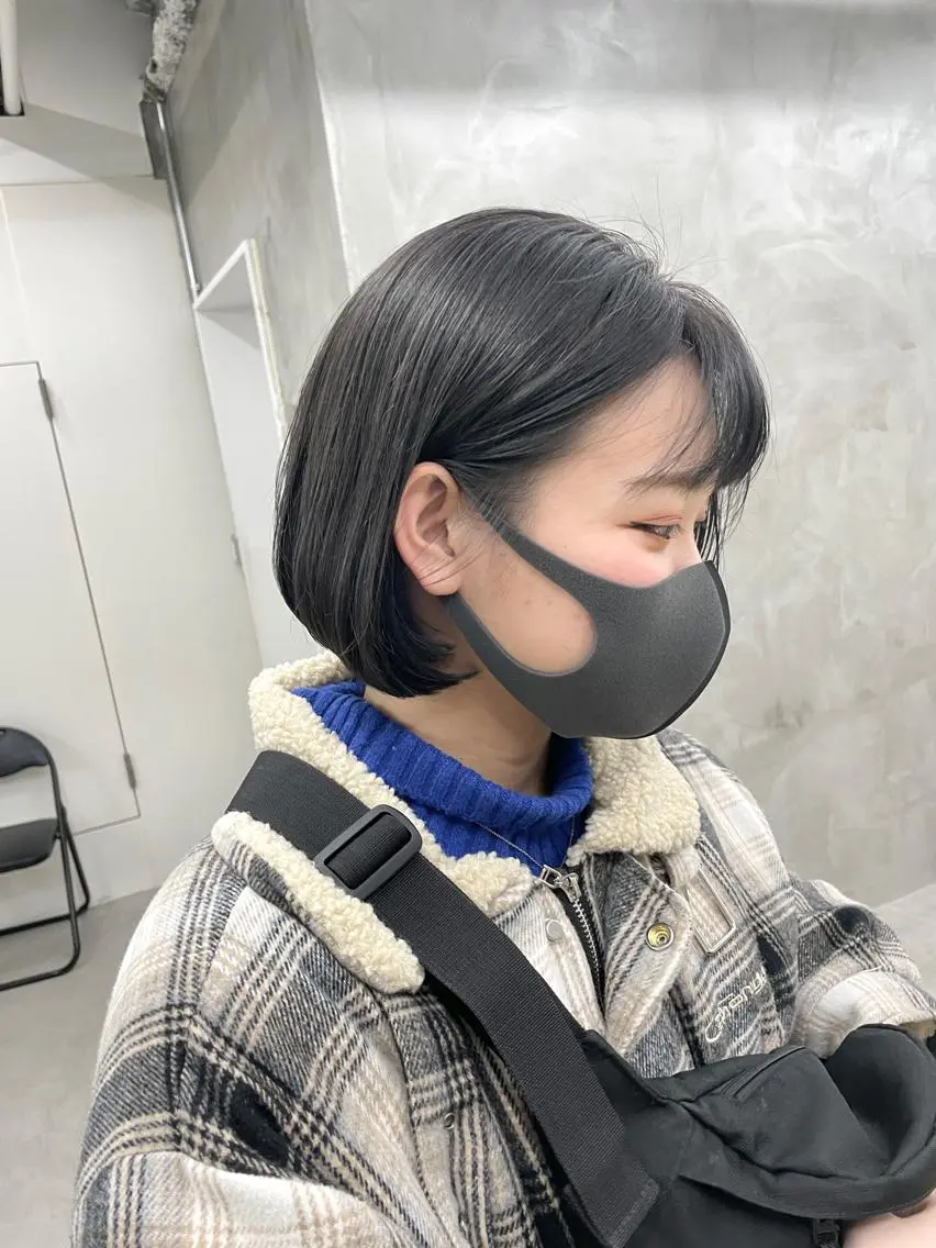 ショート 切りっぱなしボブ ワンレンボブ ボブ ショート・ボブ 徳竹淳一のヘアスタイル