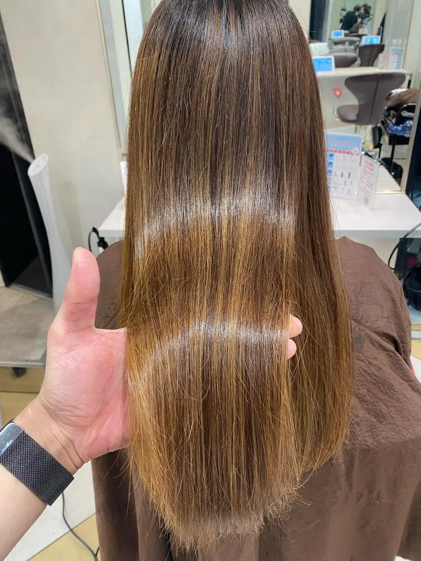 ロング トリートメント 酸熱トリートメント トリートメント ヘアセット 💜髪質改善美髪💜 星野清光のヘアスタイル