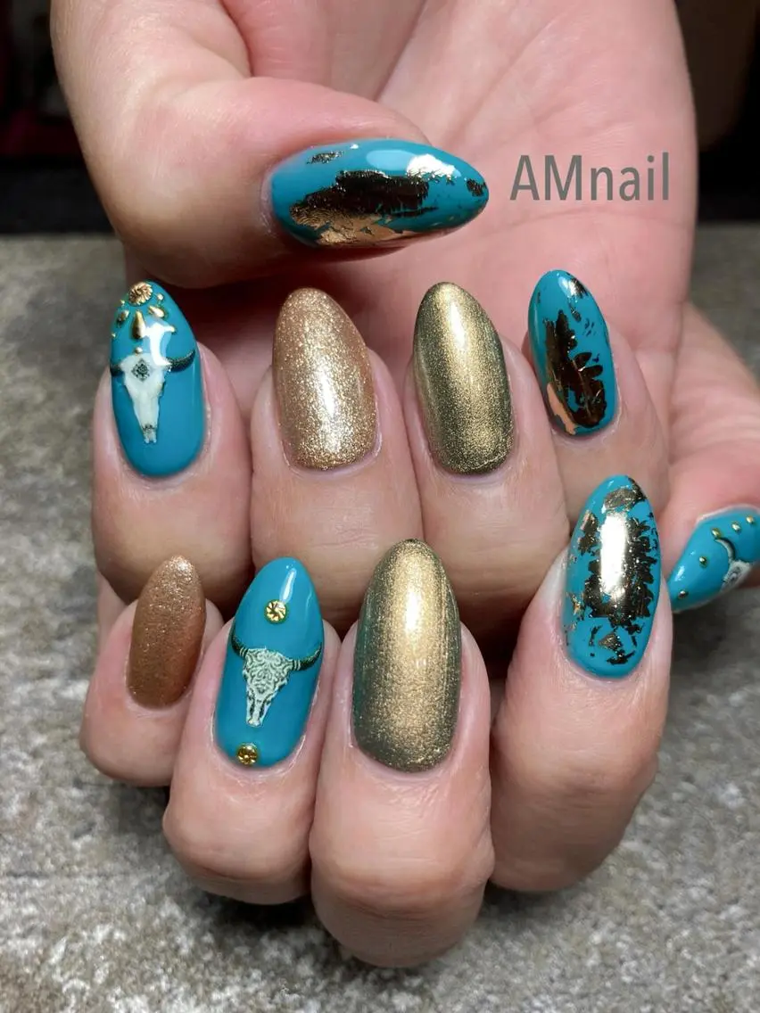 ネイル アートネイル 持ち込み ハンドネイル Am:nail 柏 SUE（スゥ）のネイルデザイン