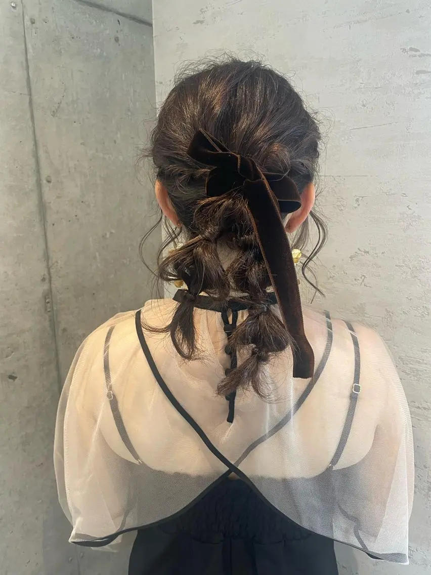 ヘアアレンジ ヘアセット 美髪× ヘアセット✨Araiのヘアスタイル