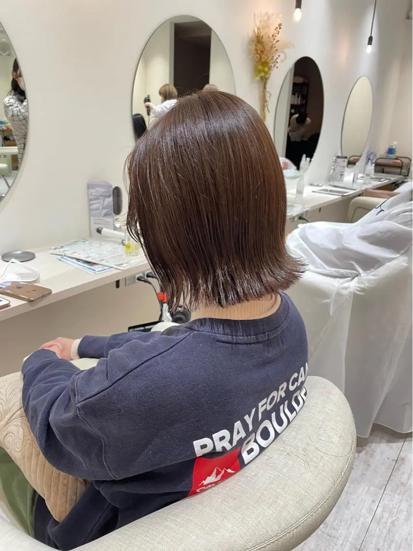 カラー グレージュ オリーブグレージュ オリーブグレー lole. まさきのヘアスタイル