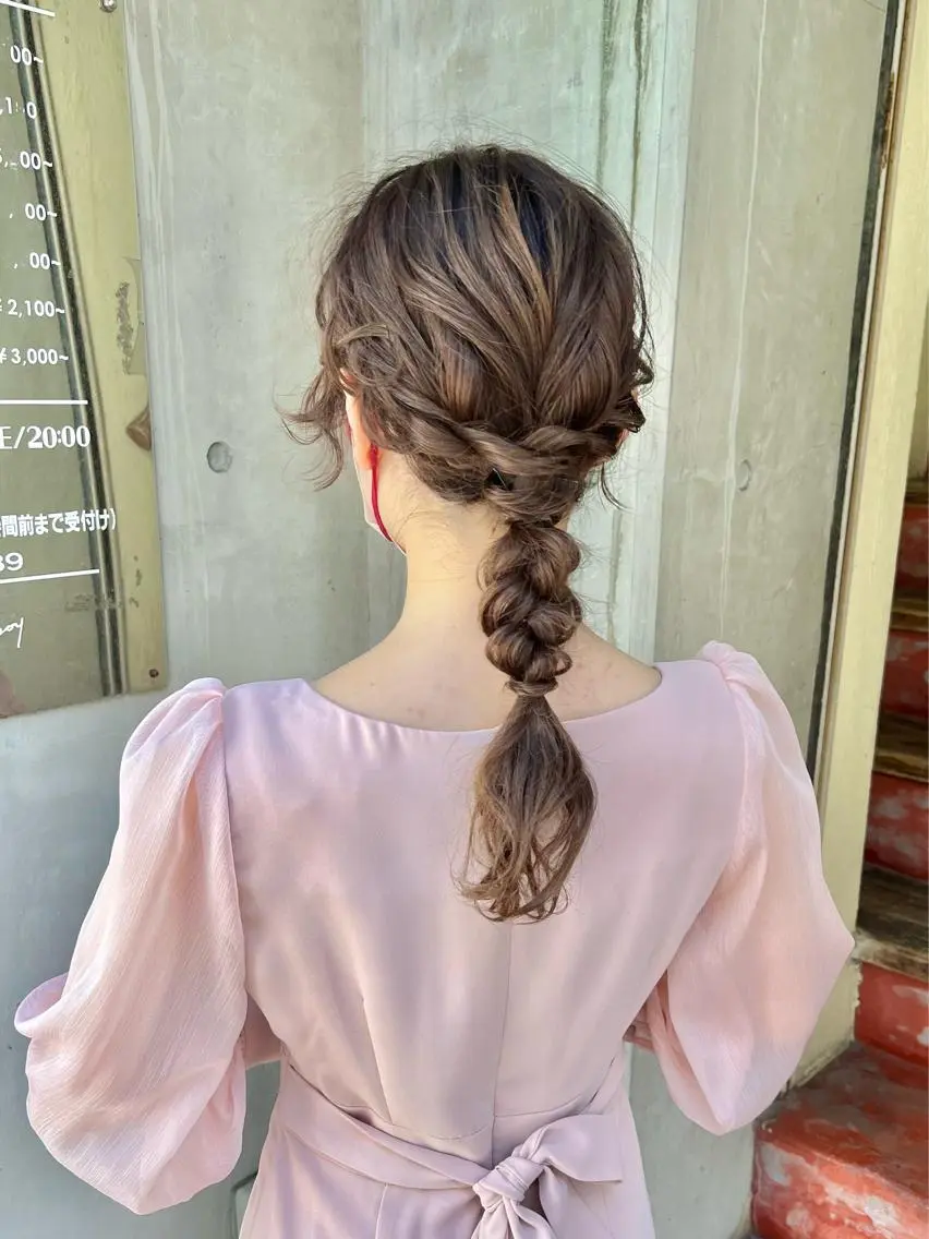 ミディアム カラー ヘアアレンジ 「sumi」 AMIのヘアスタイル