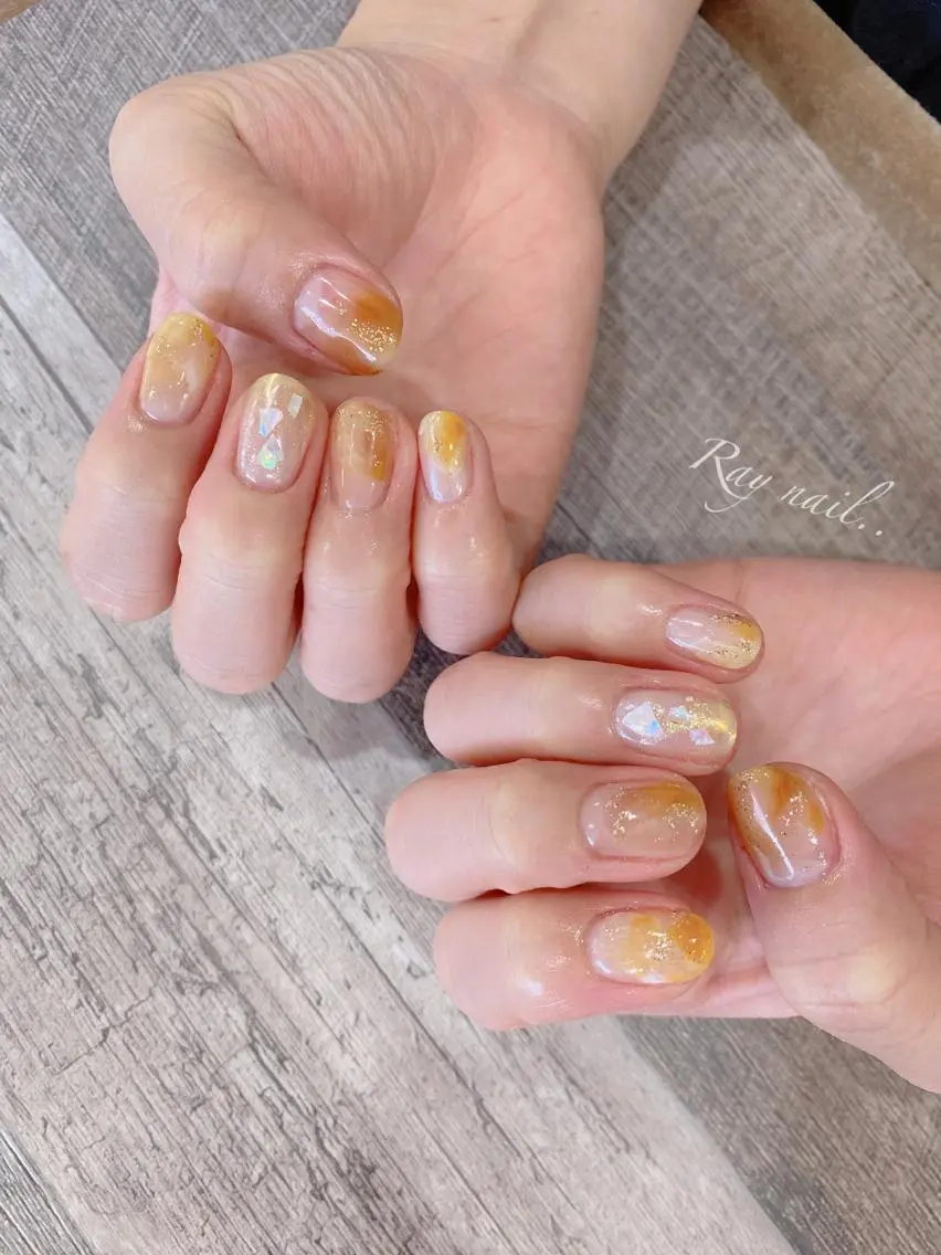 ネイル ニュアンスネイル nailsalon ∞ ﾐｶﾅﾙ ∞のネイルデザイン