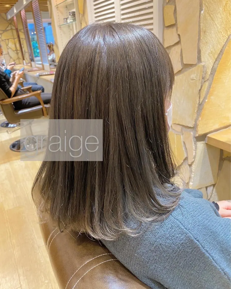 ミディアム カラー ヘアカラー kawabe maikoのヘアスタイル
