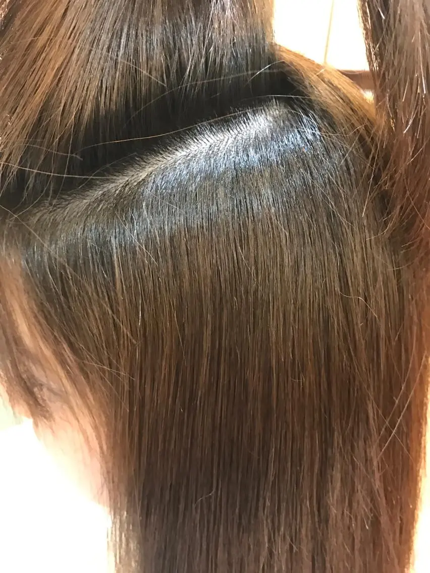 ミディアム 夜の縮毛矯正 服部 日出登のヘアスタイル