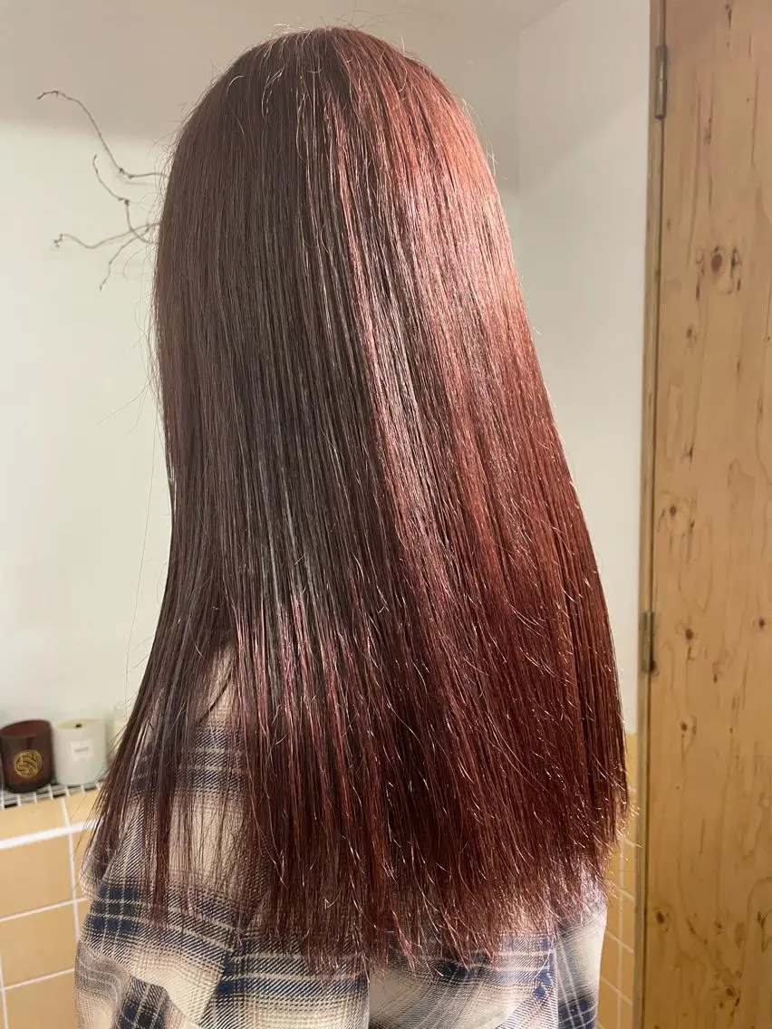 セミロング ヘアカラー sakura🌸 レイヤー/韓国ヘアのヘアスタイル