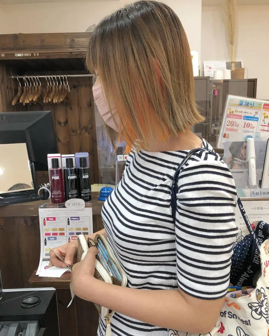 カラー アディクシーカラー アッシュ ブリーチ ダブルカラー グラデーションカラー 🌈ハイトーン/ ワタル🌈のヘアスタイル