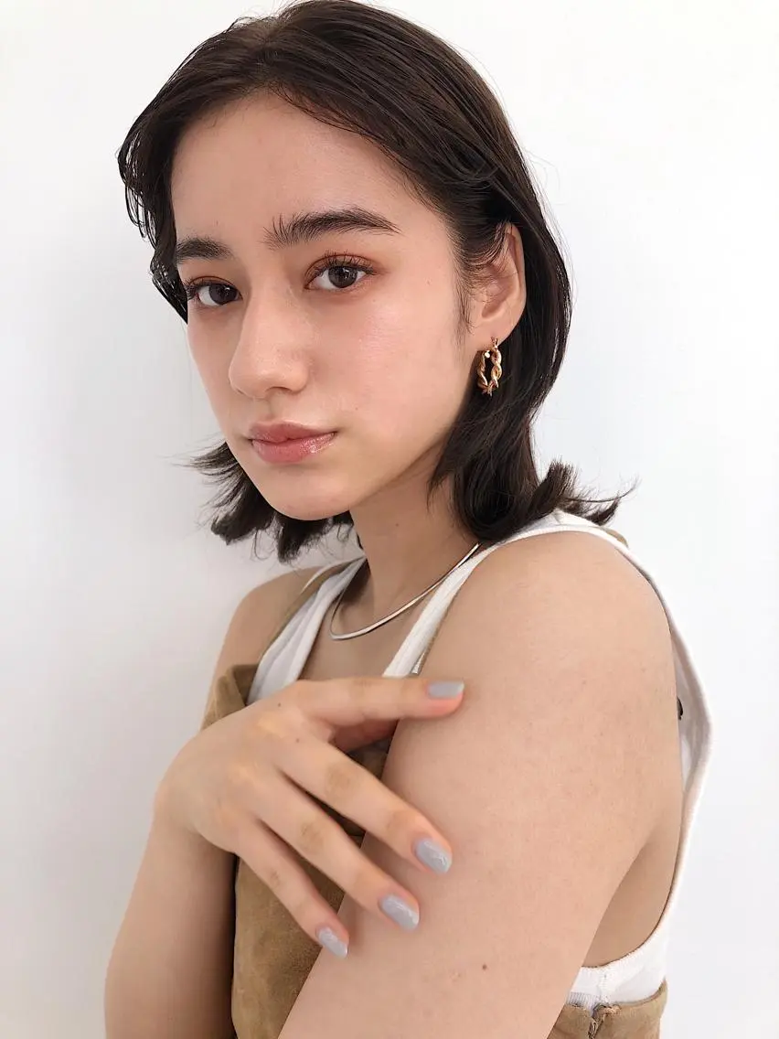 ミディアム カラー パーマ 💖美髪矯正💖 辻未侑のヘアスタイル
