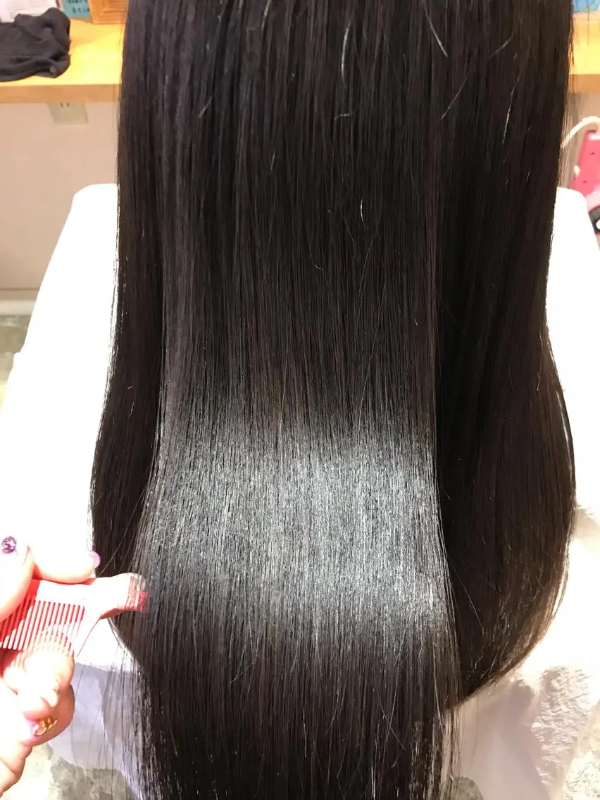 ロング カラー 髪質改善×矯正🫧 韓国ヘアasamiのヘアスタイル