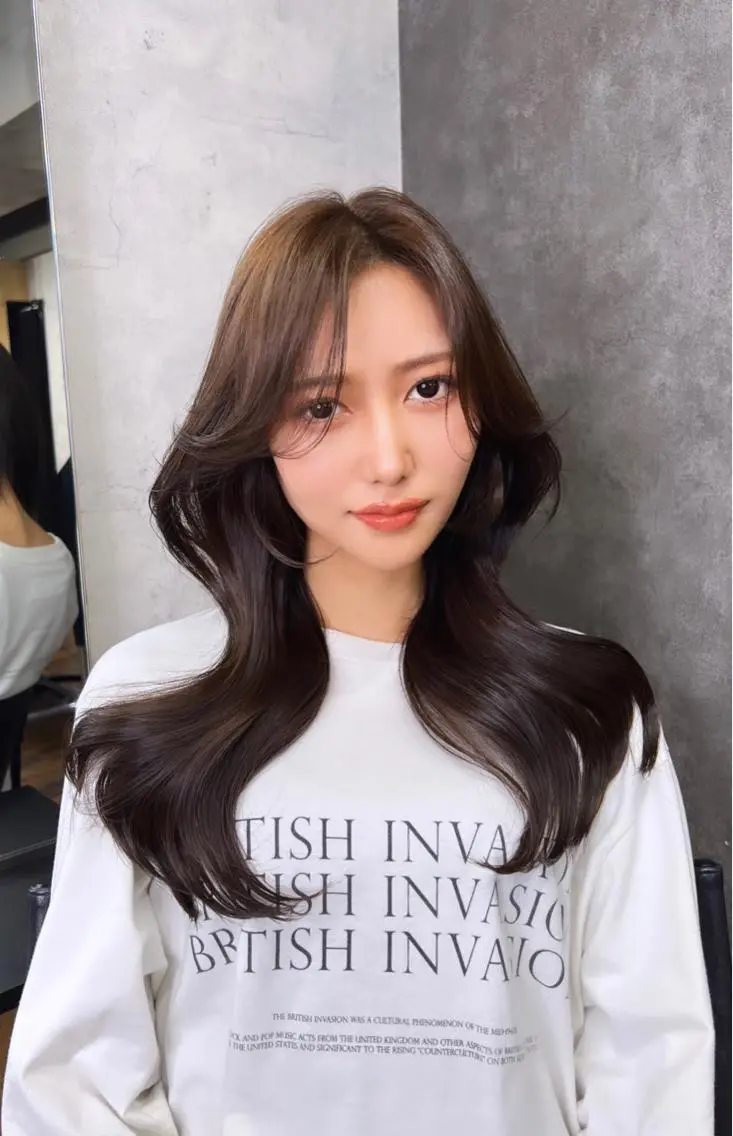 ロング レイヤー/顔周り 韓国ヘア森田和貴のヘアスタイル