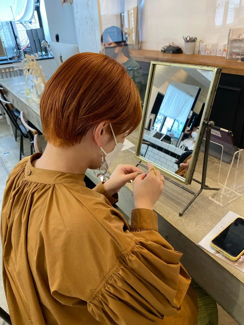 ショート カラー カット ヘアカラー トリートメント 🟩白髪ぼかし ショート/大司のヘアスタイル