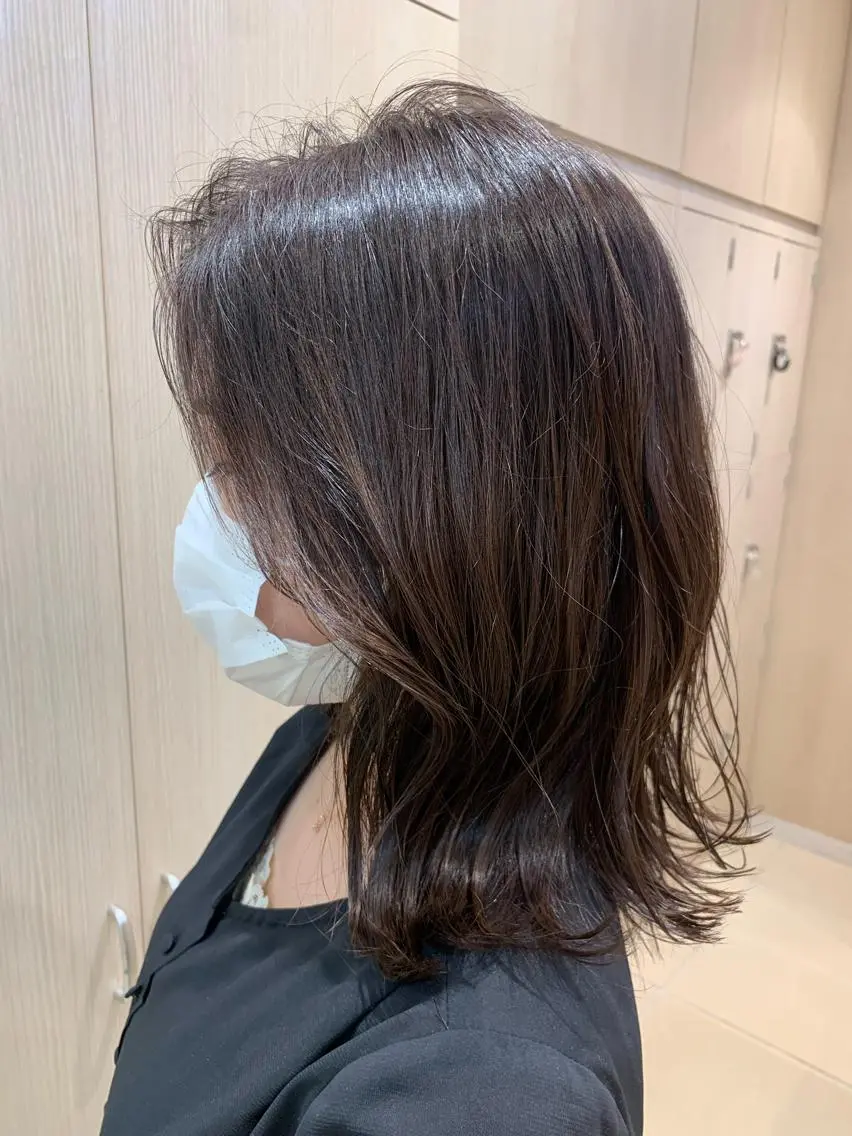 ミディアム 森野美咲🇰🇷 レイヤー/顔周りのヘアスタイル