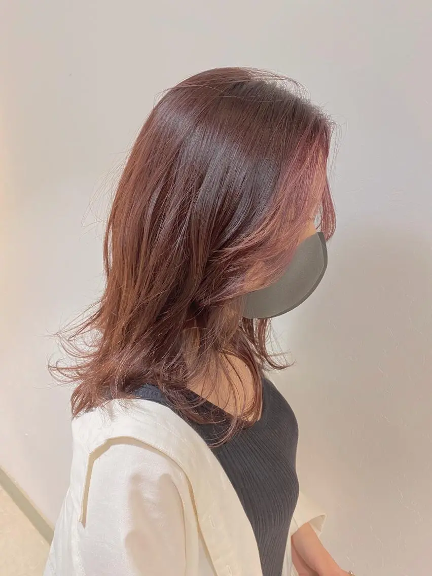セミロング ミストバング レイヤーカット 【novem】 Miyukiのヘアスタイル