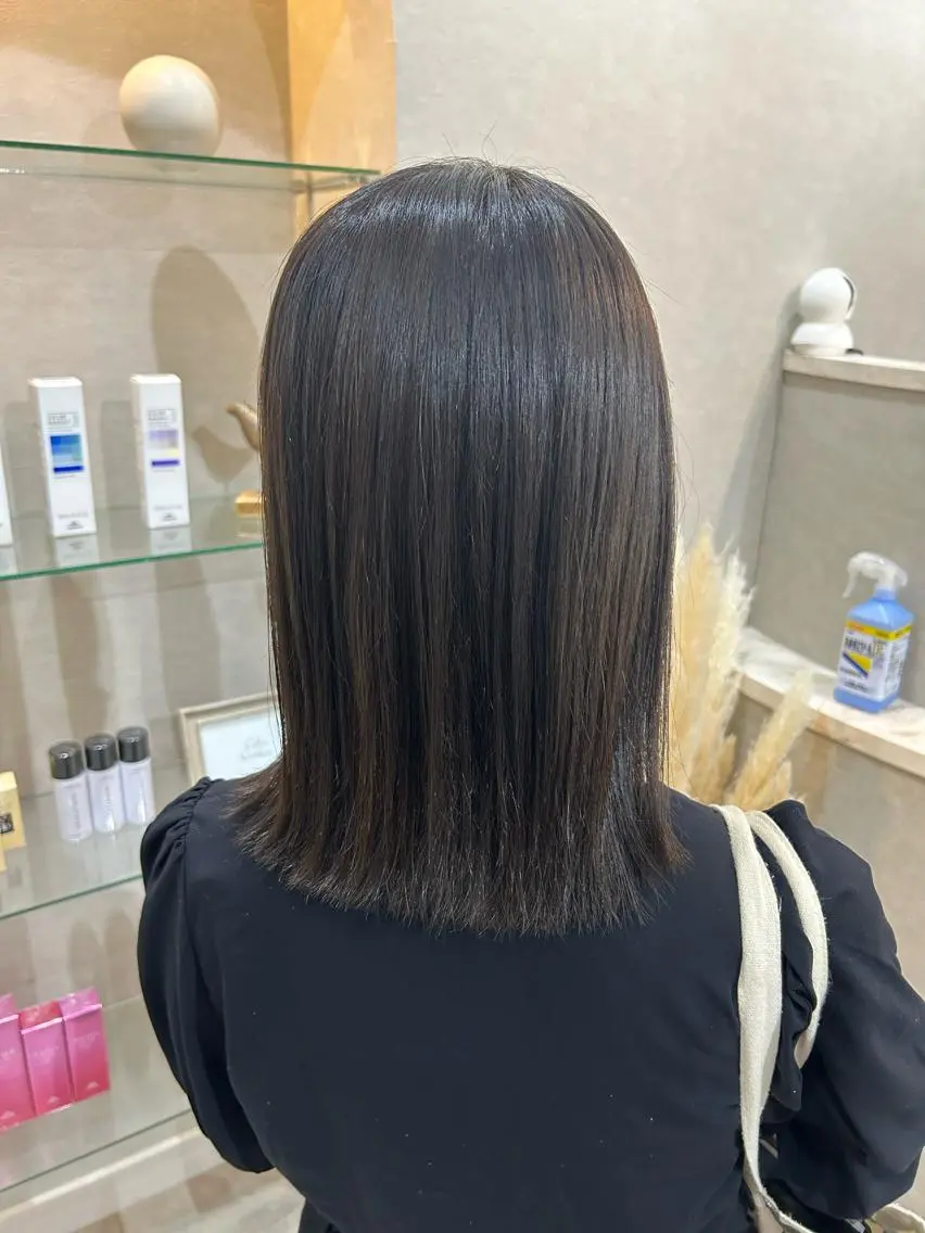 ミディアム カラー パーマ 外ハネヘア 💠 AYAKA💠のヘアスタイル
