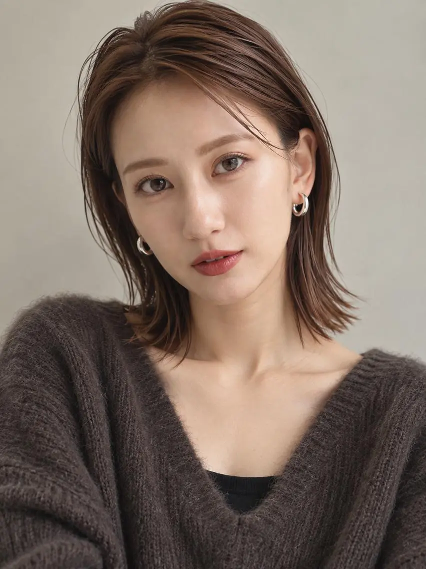 ショート カラー ブリーチ ケアブリーチ 透明感カラー ダブルカラー イヤリングカラー カット ヘアカラー トリートメント ヘッドスパ "オトナ髪”/ LAKA TOCCAのヘアスタイル