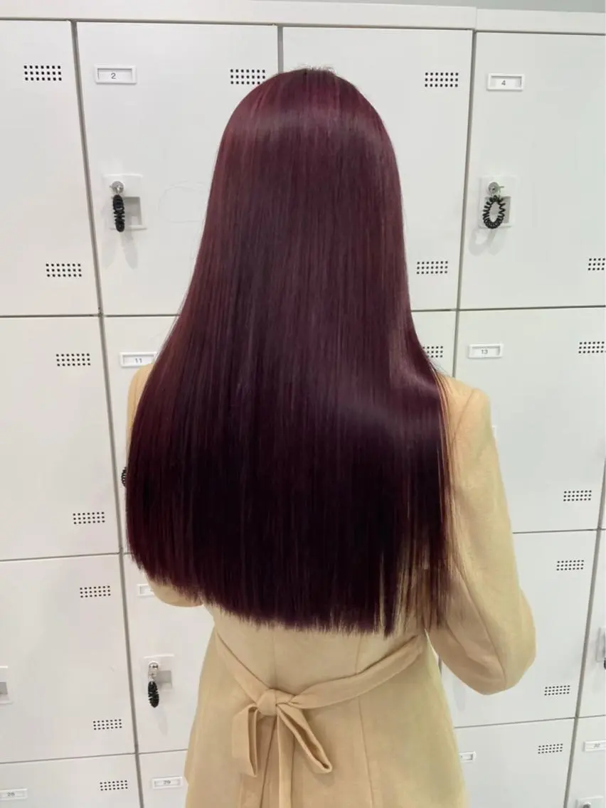 ミディアム ヘアカラー トリートメント ヘッドスパ ヘアセット 上品🤍韓国レイヤー /透明感🤍FUGAのヘアスタイル
