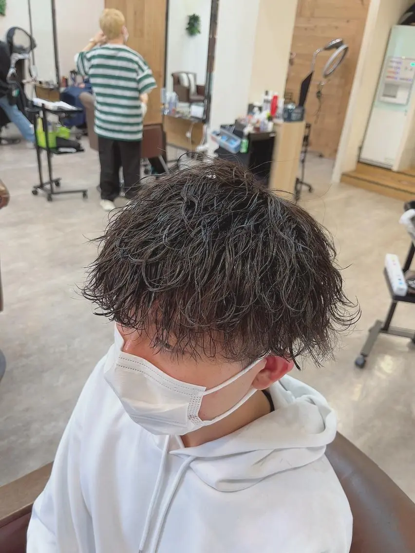 ショート カラー パーマ メンズ ケイゴ【店長】 メンズパーマ特化のヘアスタイル