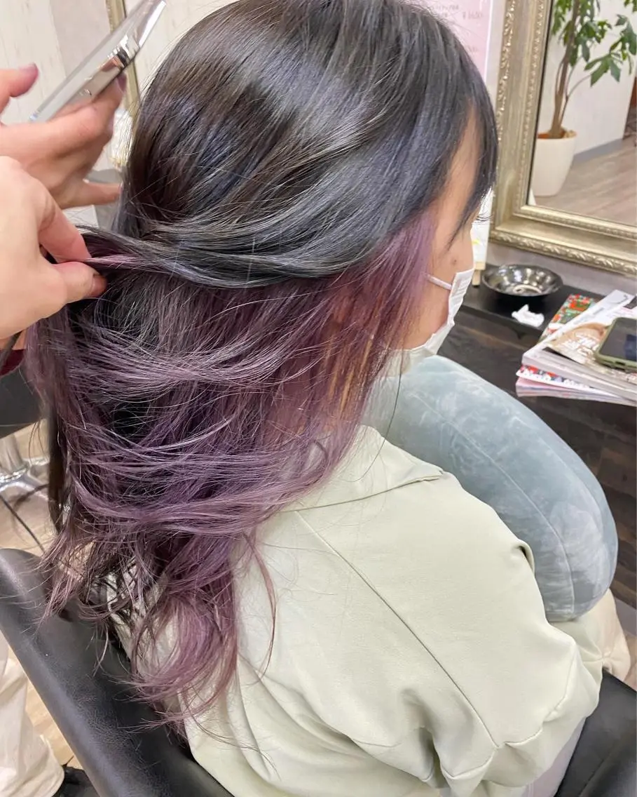 セミロング カラー N-plants 楓のヘアスタイル