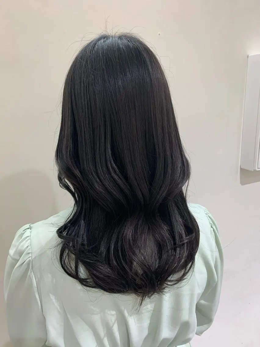 ロング カラー デジタルパーマ🫧 韓国風ヘア🫧サクラのヘアスタイル
