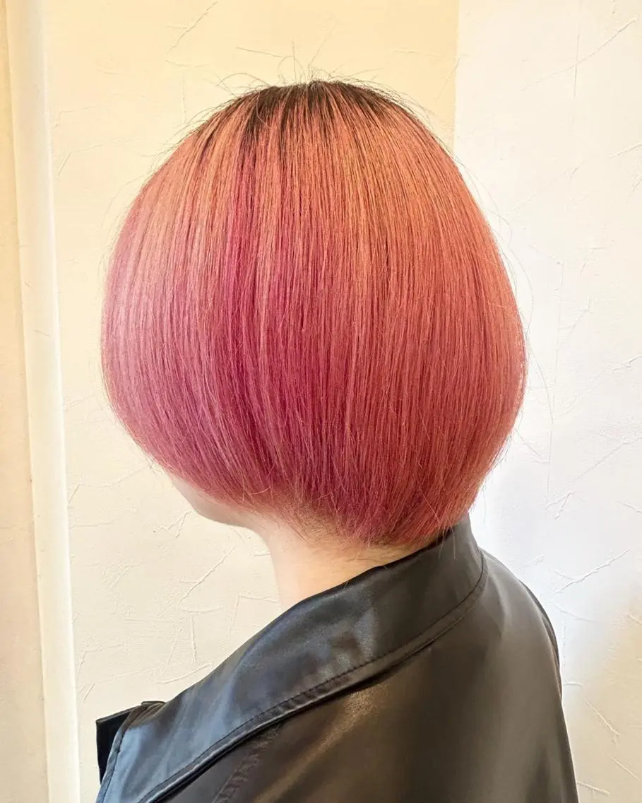 ショート カラー ダブルカラー ハイライトカラー インナーカラー ハイライト 髪質改善 justbeauty CiNQのヘアスタイル