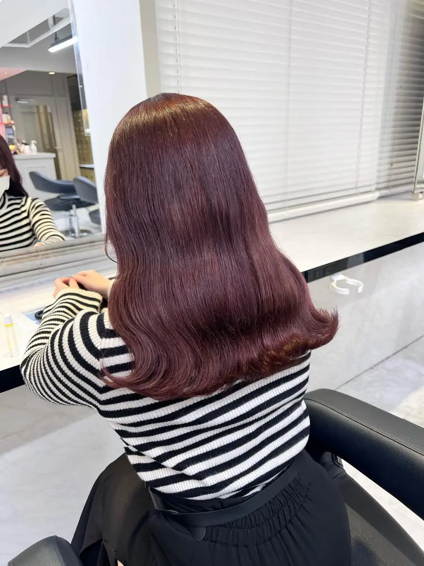 ミディアム カラー ヘアアレンジ カット ヘアカラー トリートメント ヘッドスパ ヘアセット 💕上野美容師☁ ブリーチ💖サワのヘアスタイル