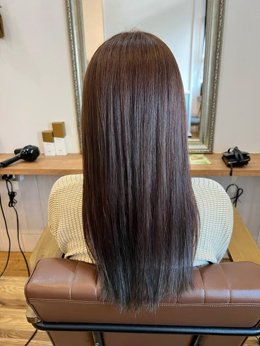 ロング カラー アッシュ アッシュブラウン ブラウンカラー 🐰ハイトーンカラー 畠山 渡🐰のヘアスタイル