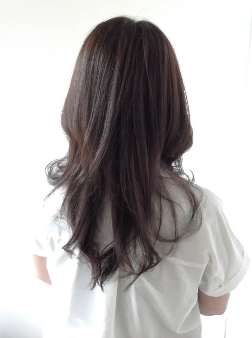 セミロング カラー 透明感カラー グレージュ イルミナカラー ヘアカラー 髪質改善縮毛矯正 美容師✂️山崎竜二のヘアスタイル