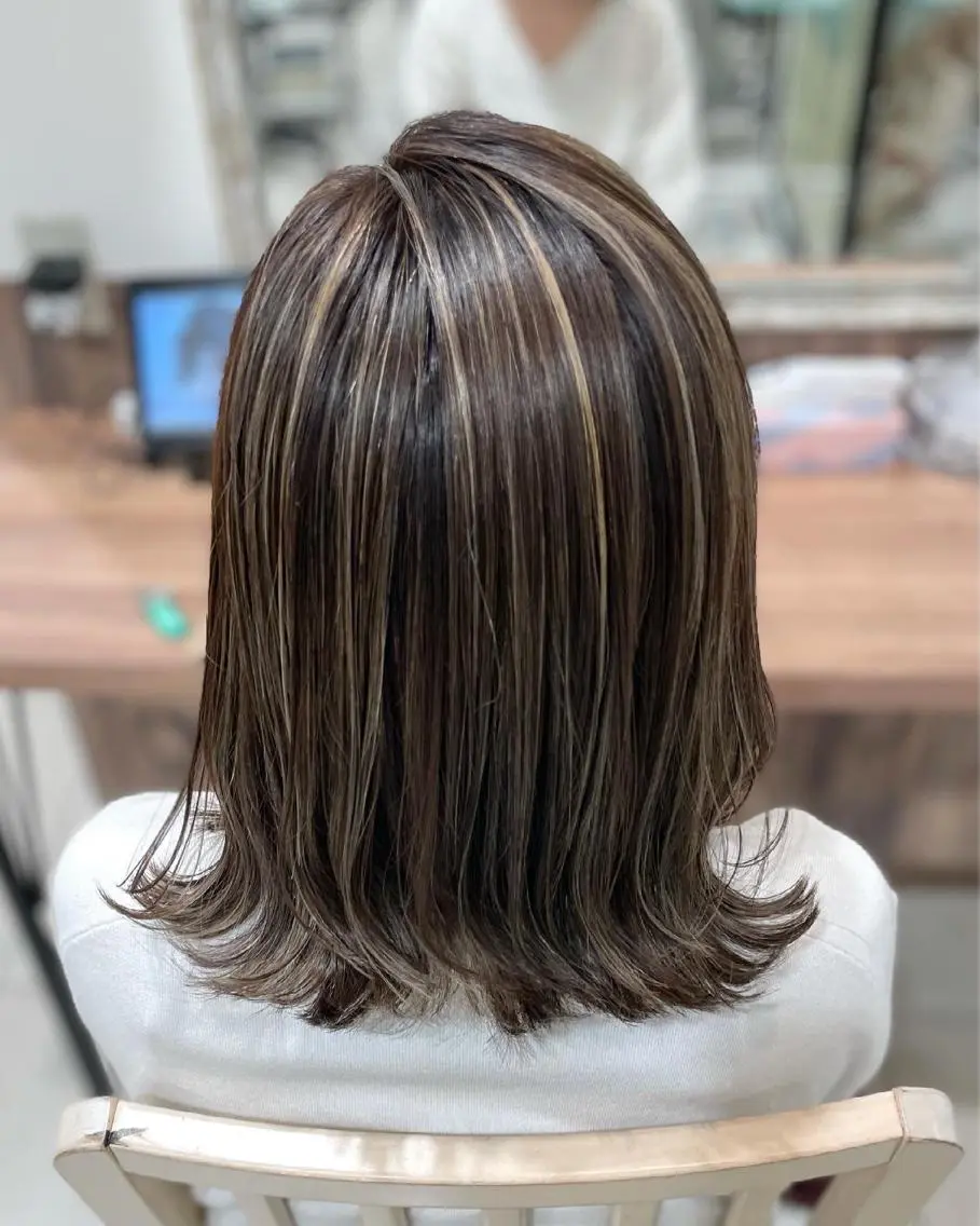 ミディアム カラー 井上 武輝のヘアスタイル