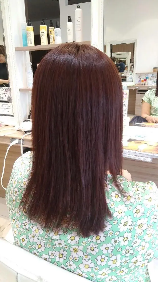 セミロング カラー ピンクカラー 似合わせカラーリスト 佐竹 舞🌼のヘアスタイル