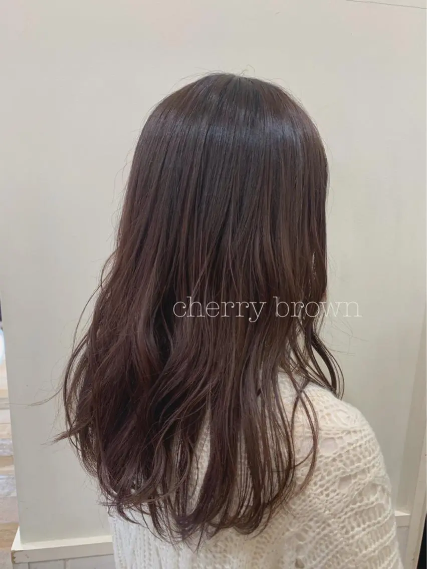 セミロング カラー カット ヘアカラー トリートメント ぱつっとボブ/ 小野あかねのヘアスタイル