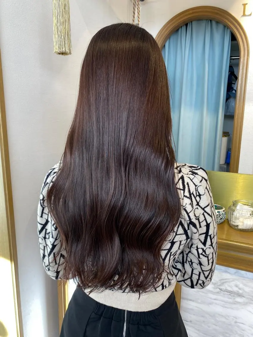 ロング カラー カット ヘアカラー トリートメント レイヤーカット /透明感カラー西田のヘアスタイル