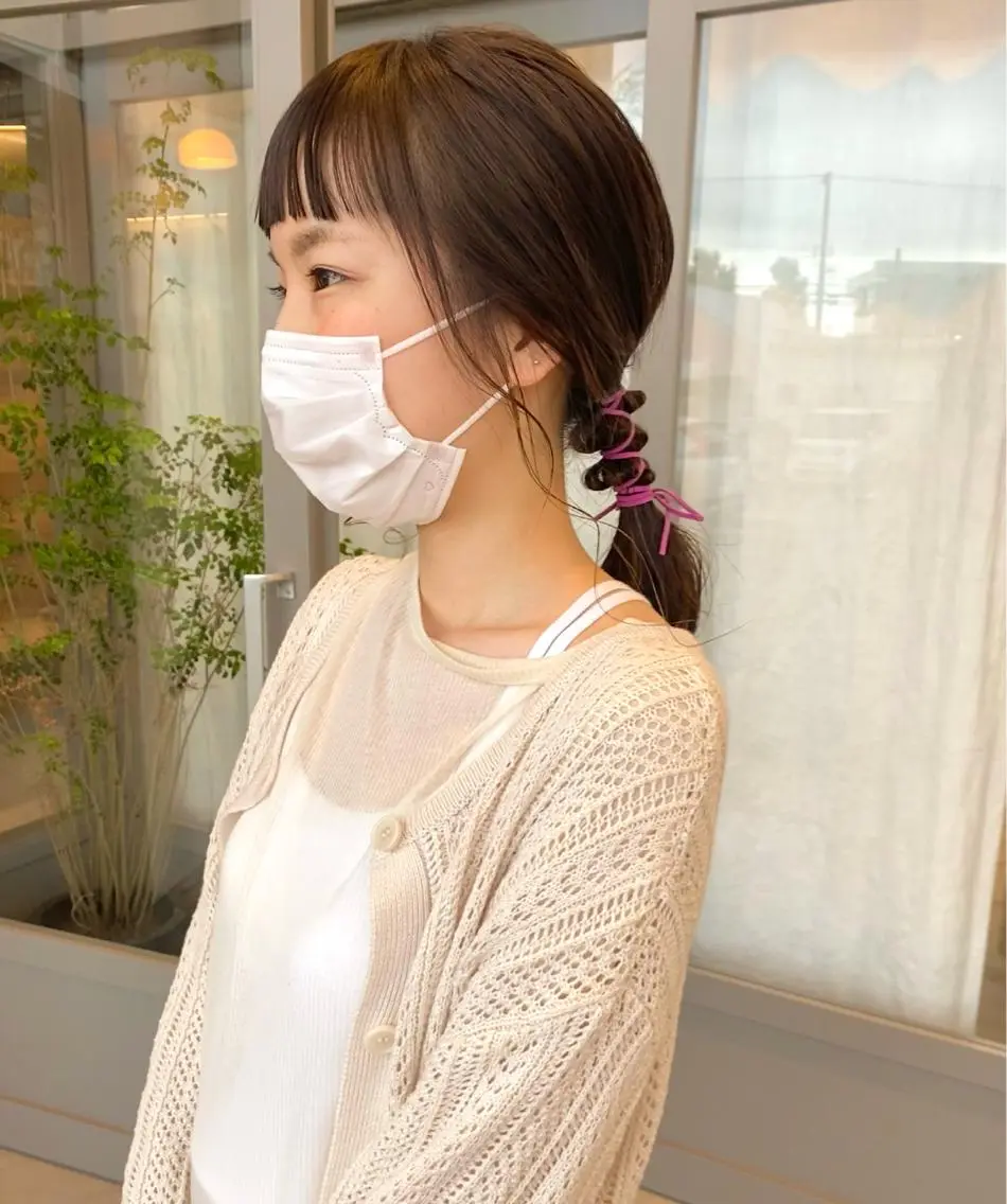 ロング ヘアアレンジ カット 塚原 安優のヘアスタイル
