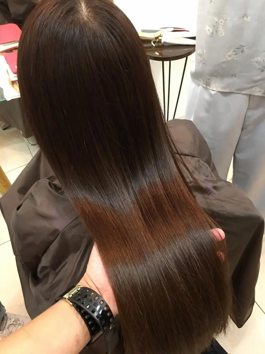 ロング カラー 縮毛矯正⭐️ TAKAHIROのヘアスタイル