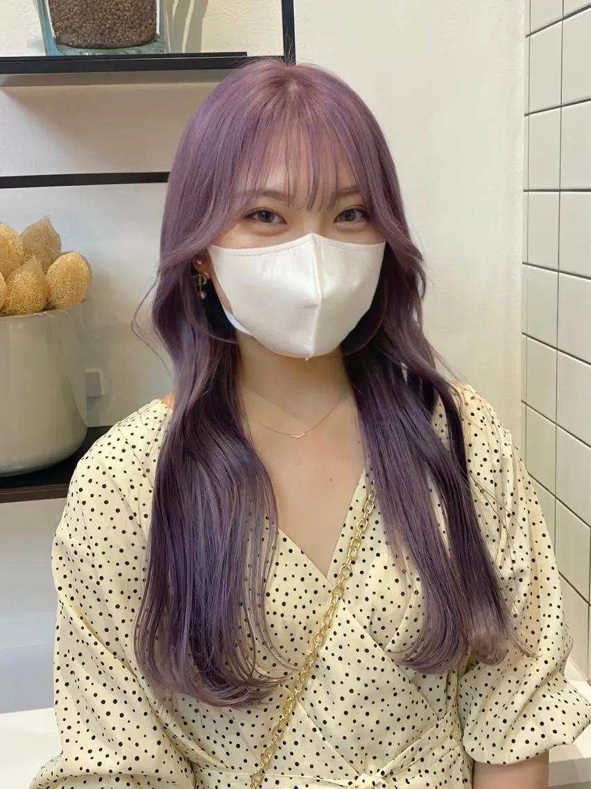 ロング カラー ヘアカラー 荒谷 薫のヘアスタイル