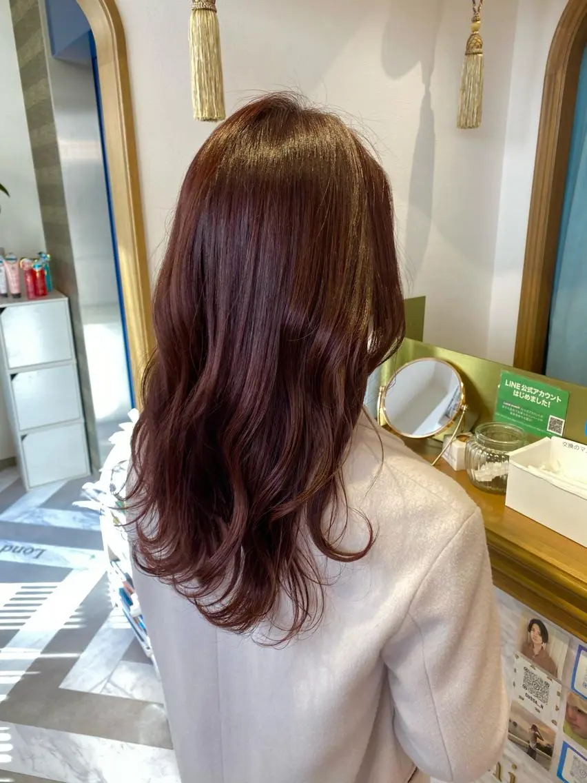 セミロング カット ヘアカラー トリートメント レイヤーカット /透明感カラー西田のヘアスタイル